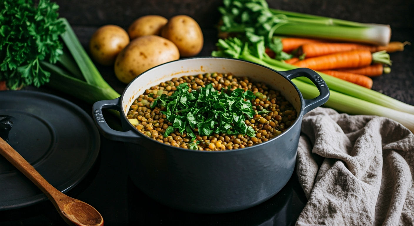 Gulasz warzywny z zieloną soczewicą - jak przygotować? 2