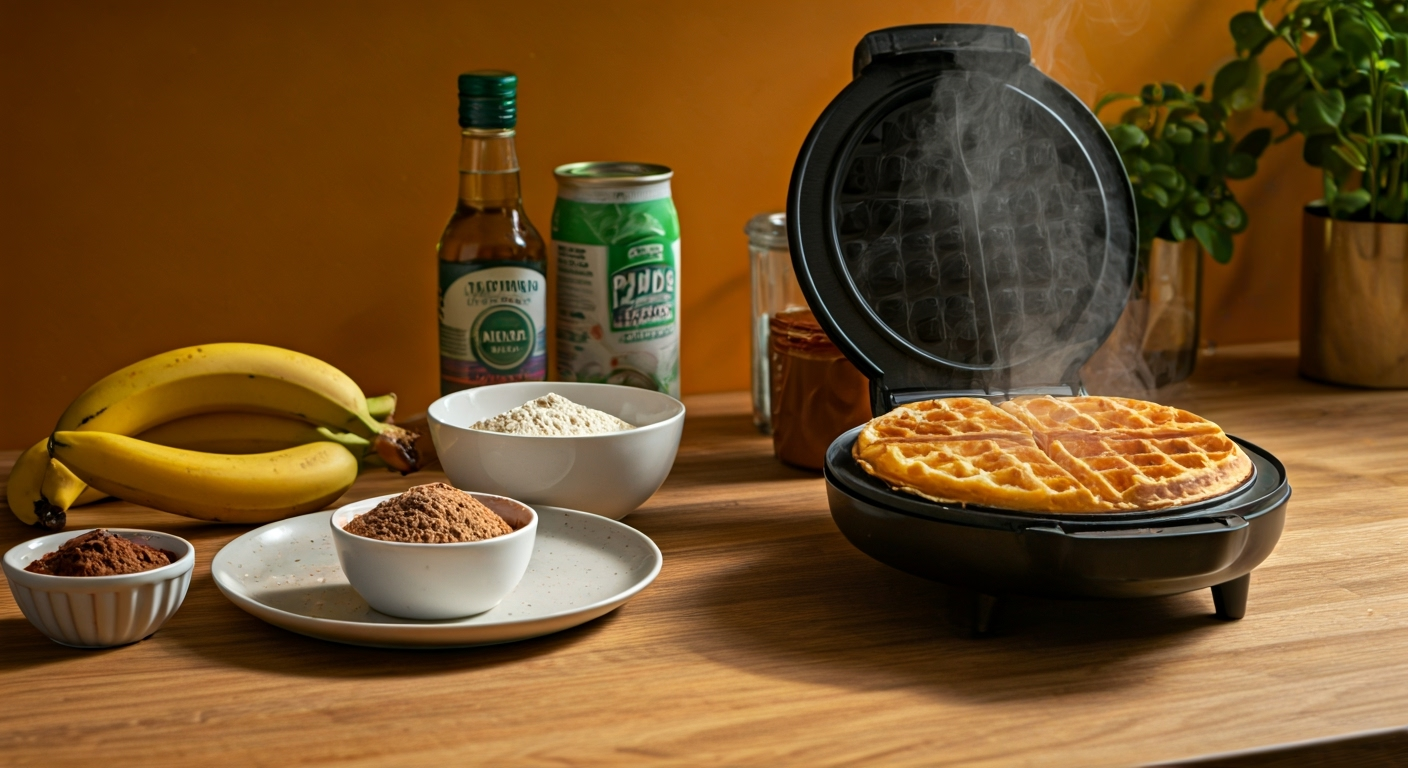 Karobowe gofry z ciecierzycy - przepis 2