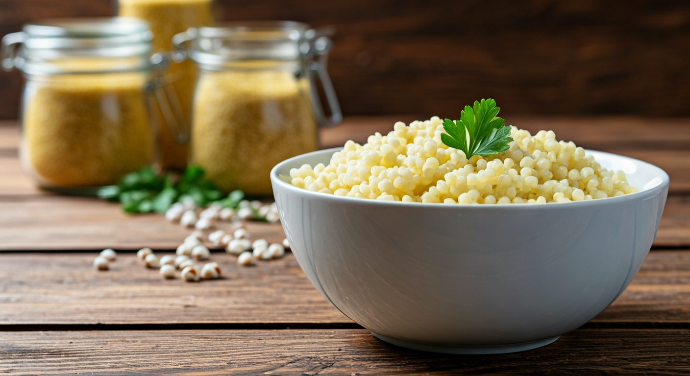 Kluski jaglane z jabłkiem, gruszką i masłem orzechowym dla niemowlaka 2