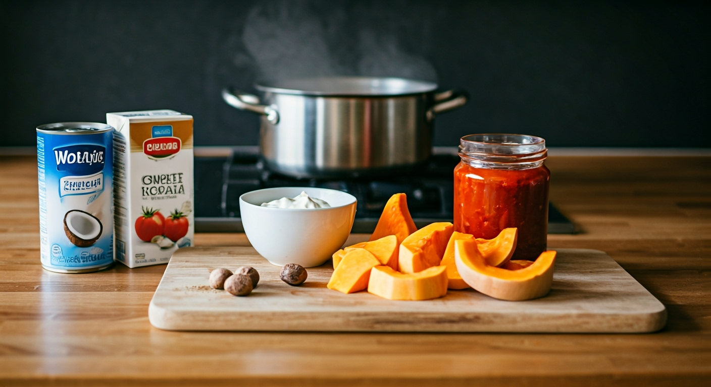 Wegański krem z dyni piżmowej - przepis 2